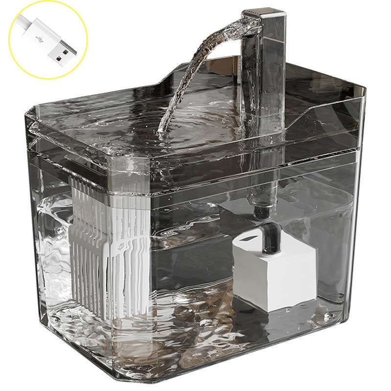 Fuente agua gatos USB con filtro automático | Prologyc.es