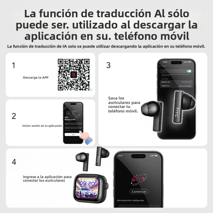 HTC NE40 auriculares Bluetooth AI | Prologyc.es