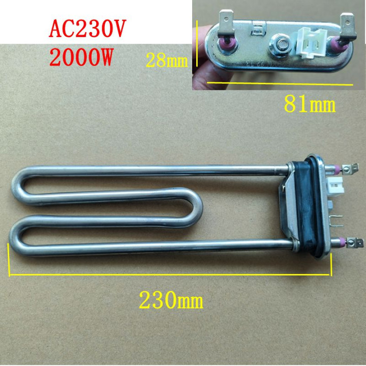 Tubo Calefactor Lavadora Samsung 2000W 230V Resistencia | prologyc.es