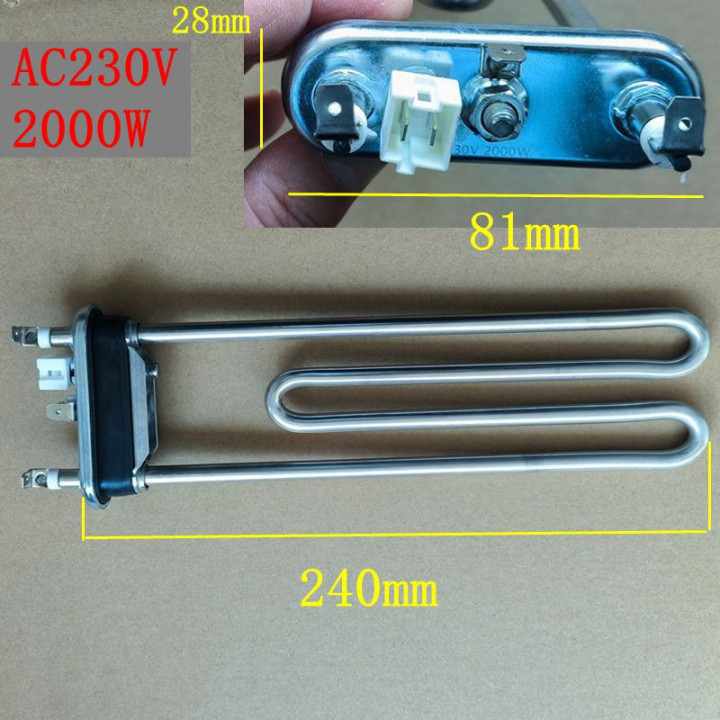 Tubo Calefactor Lavadora Samsung 2000W 230V Resistencia | prologyc.es