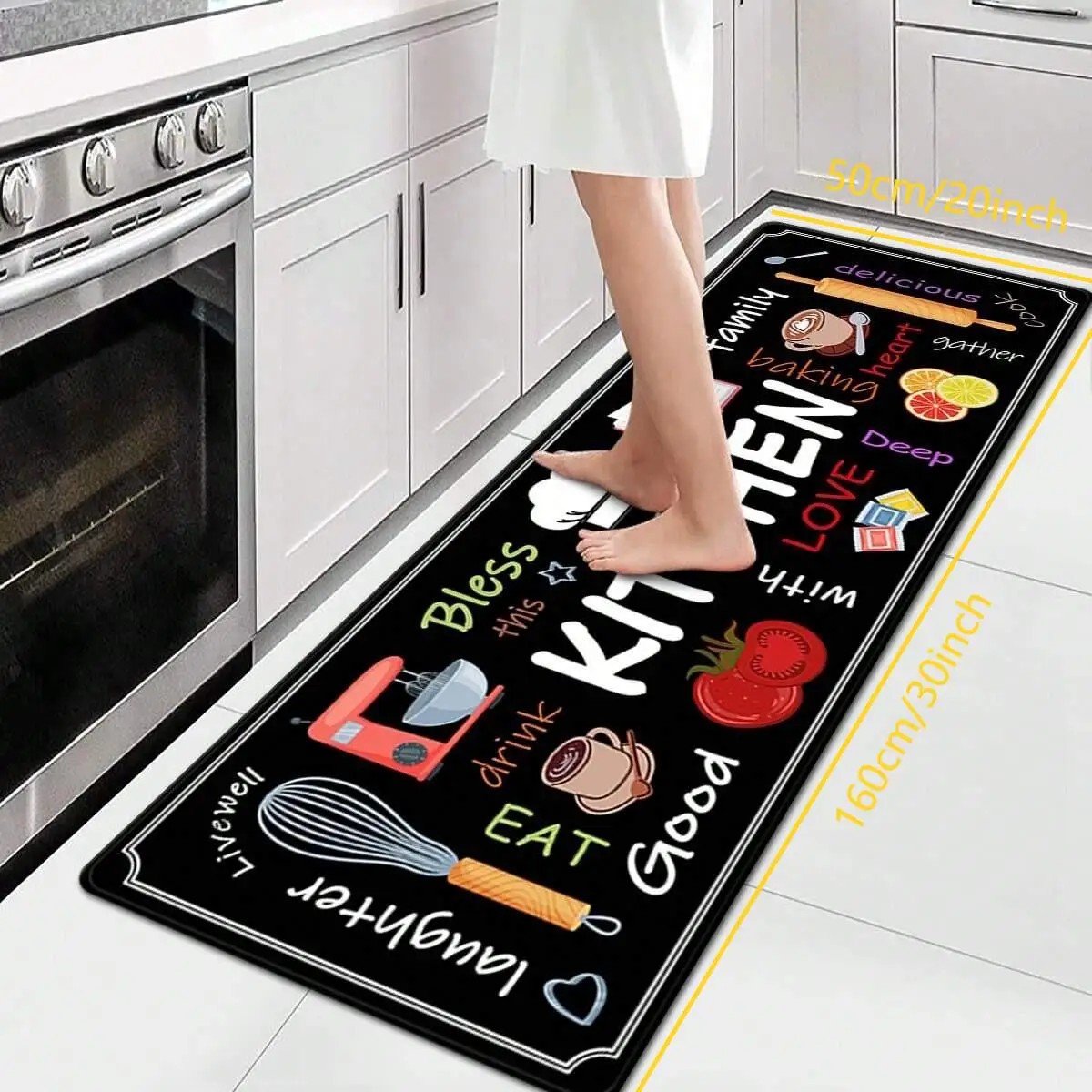 Alfombrilla Estampada de Cocina VIKAMA Resistente | prologyc.es