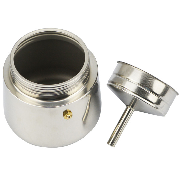 ATWFS 2/4/6/9 tazas cafetera de acero inoxidable Moka Pot máquina de café expreso tazas Latte percolador estufa superior Espress