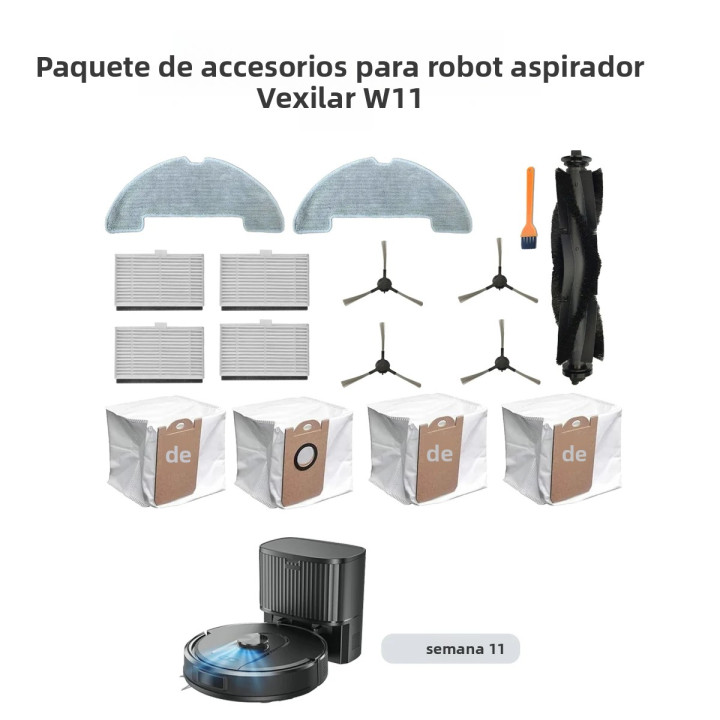Kit de Accesorios para Robot Aspirador Vexilar W11 | repuestos.prologyc.es