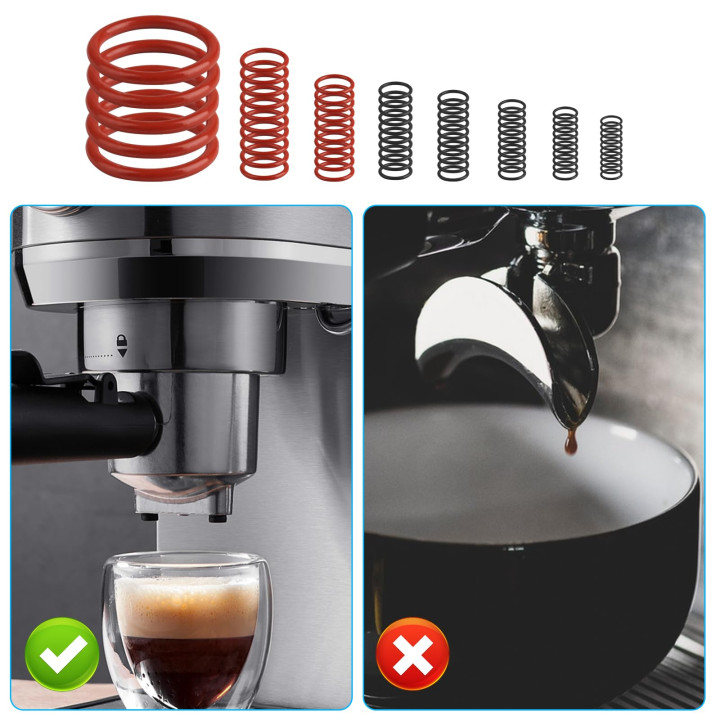 Juego de Juntas Tóricas de Silicona para Cafetera Roja y Negra Antifugas | prologyc.es | repuestos.prologyc.es