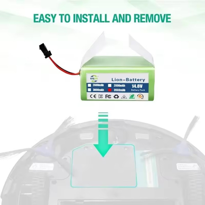 Batería Robot Aspirador 14.8V 6800mAh Cecotec Conga Ecovacs | prologyc.es