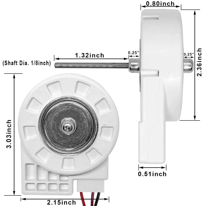 Motor ventilador frigorífico 50240401000Q 12V 4W | prologyc.es