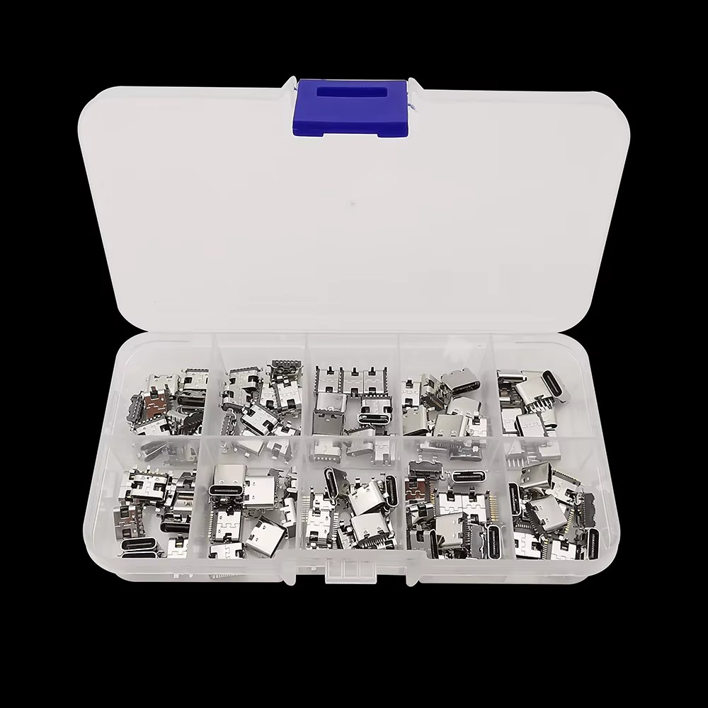 Kit Conectores USB Tipo C SMD SMT 2/6/16 Pines | prologyc.es | repuestos.prologyc.es