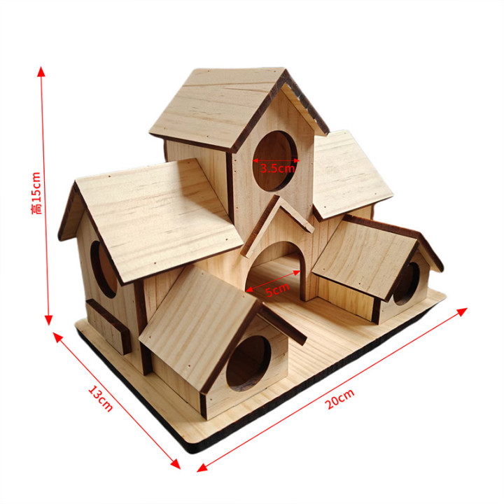 Casa para pájaros de madera jardín exterior decorativa colgante | prologyc.es