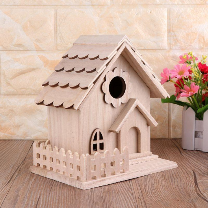 Casa nido pájaros madera colgante jardín decorativa exterior | prologyc.es