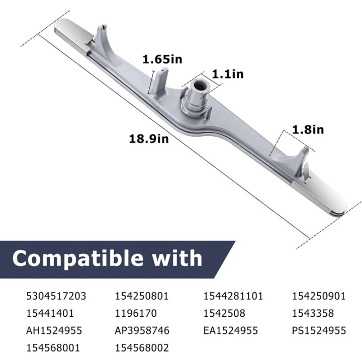 Brazo aspersor inferior lavavajillas 154568002 Electrolux Frigidaire | prologyc.es