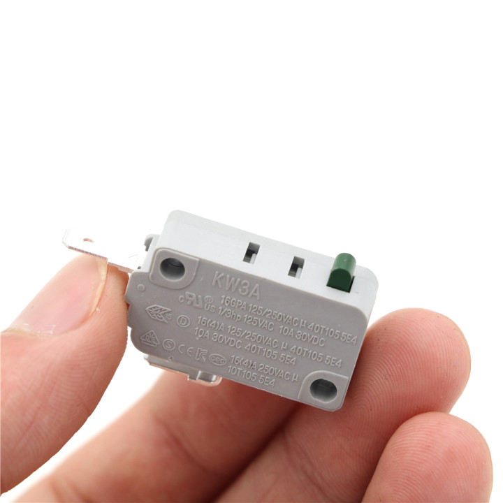 Microinterruptor puerta microondas KW3A 16A 250V normalmente cerrado | prologyc.es