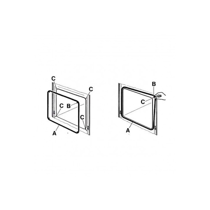 Junta horno Balay Bosch Siemens 754066 goma puerta 490x360 | prologyc.es