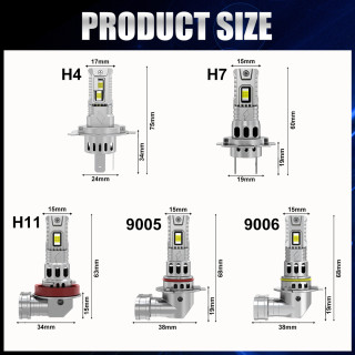 Bombillas LED coche H4 H7 H11 100W 30000LM CANBUS | prologyc.es