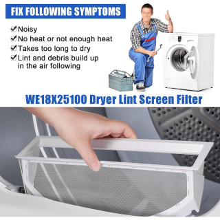 Filtro pelusas secadora WE18X25100 GE Hotpoint reemplazo | prologyc.es