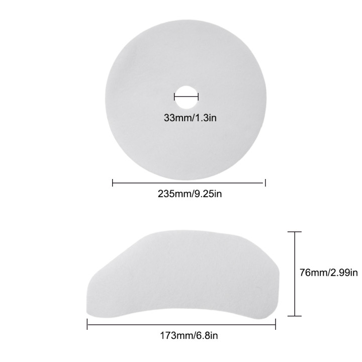 Filtros secadora BUSH DHB7VTDW pack 10 algodón recambio | prologyc.es