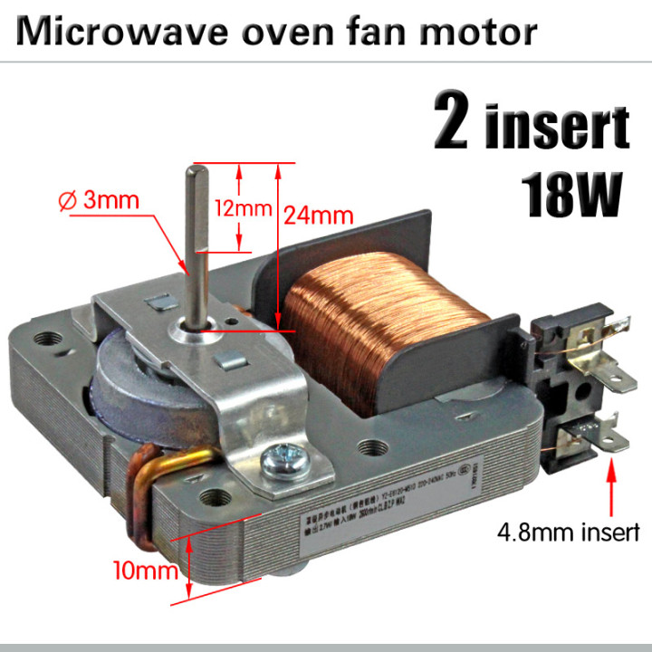 Motor ventilador microondas MDT-10CEF 220V 18W | prologyc.es