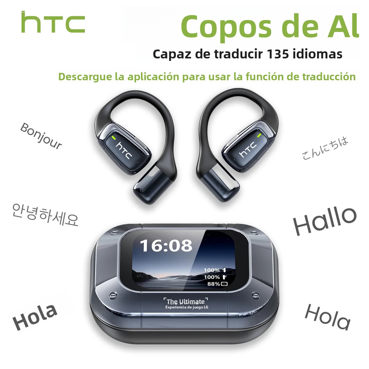 Auriculares HTC NE25 Bluetooth AI traductor | Prologyc.es