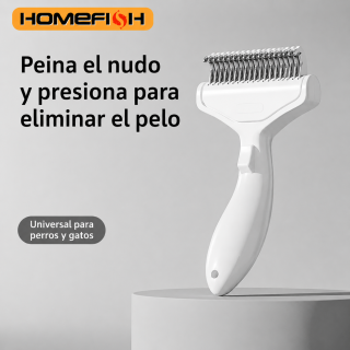 Cepillo mascotas acero inoxidable quitapelos perros gatos pelo largo | prologyc.es