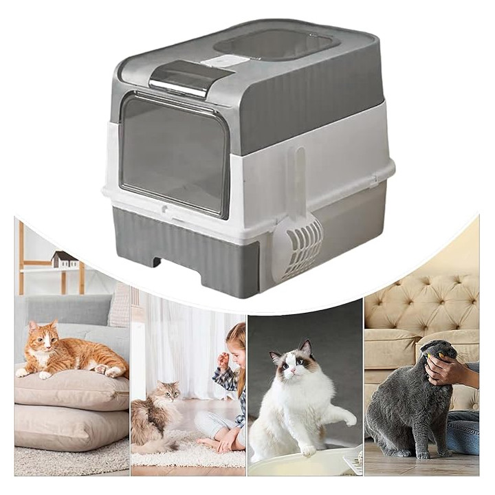 Caja de arena plegable para gatos extra grande | Prologyc.es