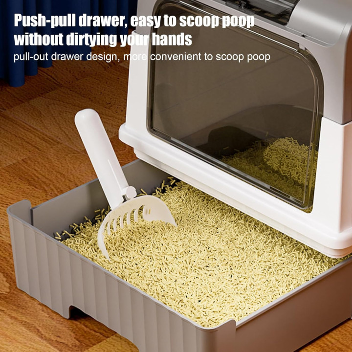 Caja de arena plegable para gatos extra grande | Prologyc.es