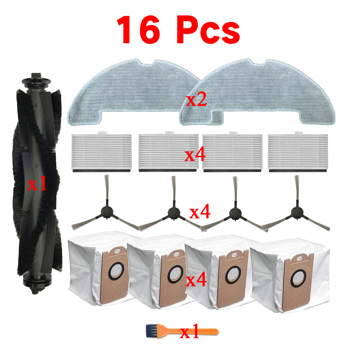 Kits de accesorios de piezas de repuesto para robot aspirador Vexilar W11