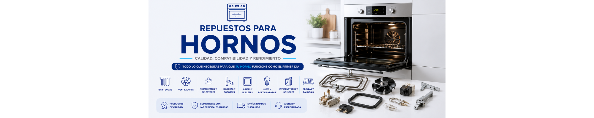 Repuestos para hornos compatibles y originales | Prologyc