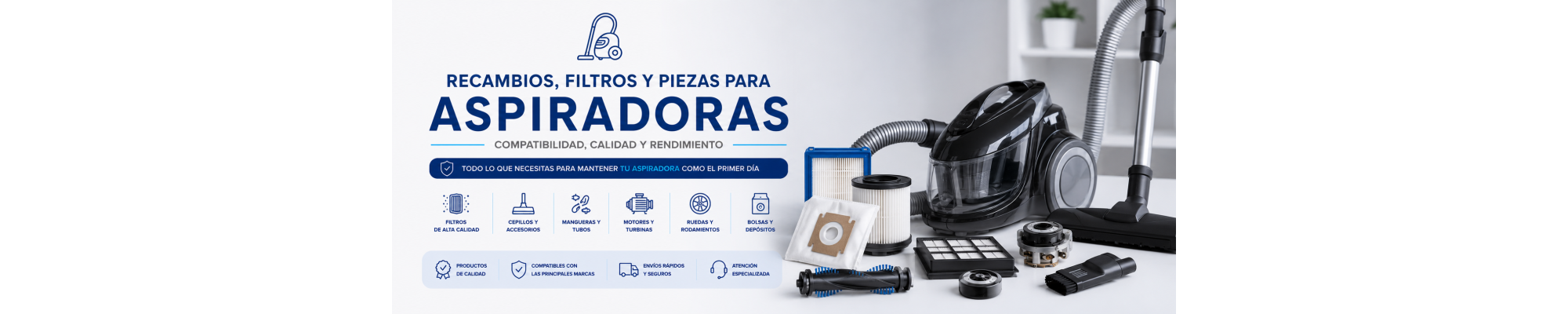 Repuestos para aspiradoras | Filtros, cepillos y accesorios