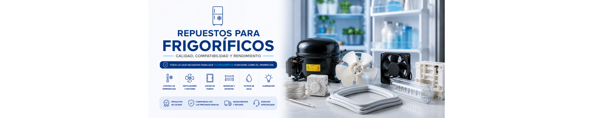 Repuestos para frigoríficos | Termostatos, ventiladores y piezas