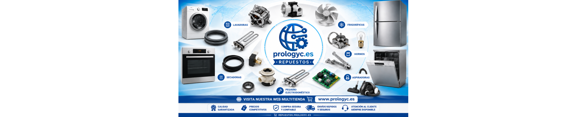 Repuestos y Recambios para Electrodomésticos y Electrónica | repuestos.prologyc.es