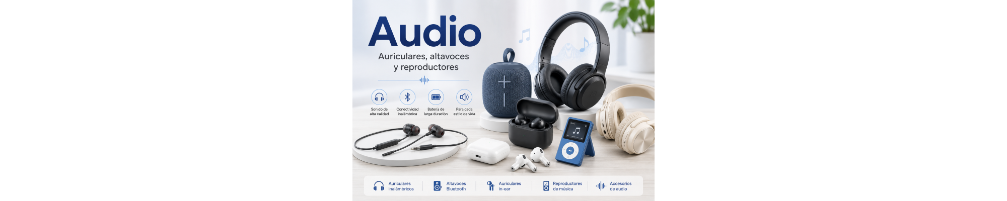 Audio | Auriculares, Altavoces y Reproductores | prologyc.es